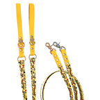 Handmade Vegan Leather Dog Leash - Hot Dog Dachshunds