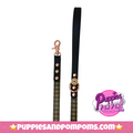 Cornish Tartan & Black - Handmade Dog Leash- Vegan Leather / Waterproof Biothane