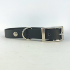 Handmade Biothane Dog Collar - Black - 20mm