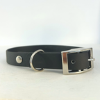 Handmade Biothane Dog Collar - Black - 20mm
