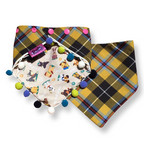 Pom Pom Dog Bandana - Cornish Tartan