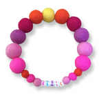 Pink - Personalised Pom Pom Dog Collar