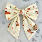 Handmade Dog Sailer Bow Tie - Autumn Dachshunds