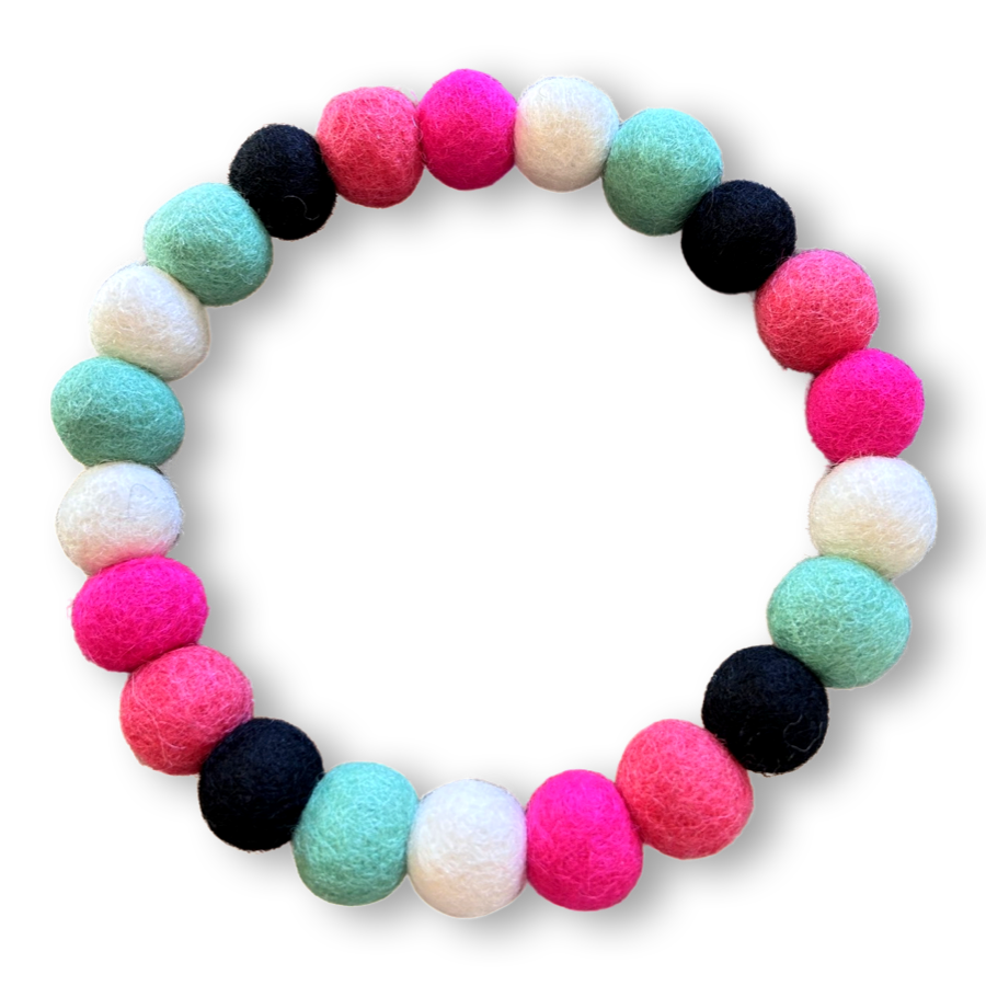 Watermelon  Personalised Pom Pom Dog Collar