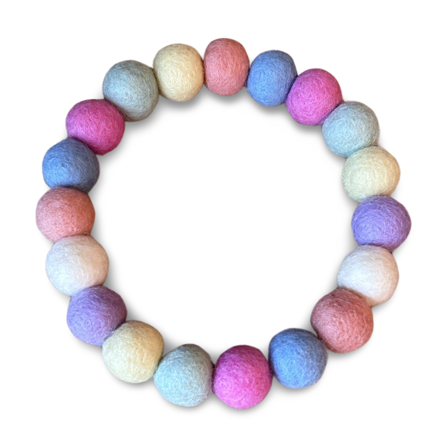 Pastel - Personalised Pom Pom Dog Collar