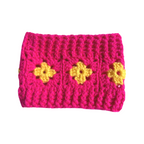 Crochet Dog Snood - Hot Pink