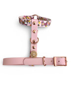 Handmade Bee Happy Dachshunds  Biothane Dog Harness - Vegan Leather / Waterproof Biothane