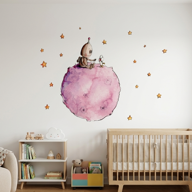 Vinilo Decorativo Infantil BOTTY EN EL PLANETA
