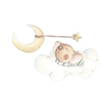 Vinilo Decorativo Infantil Sueños: Dulces Sueños Niño - Sueños de Cigüeña