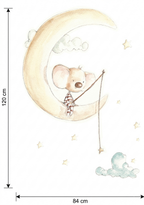 VINILO INFANTIL | OSITO PESCANDO ESTRELLAS