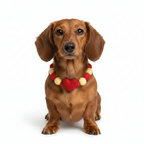 Collar de pompones personalizado para perros - España Love - Rojo