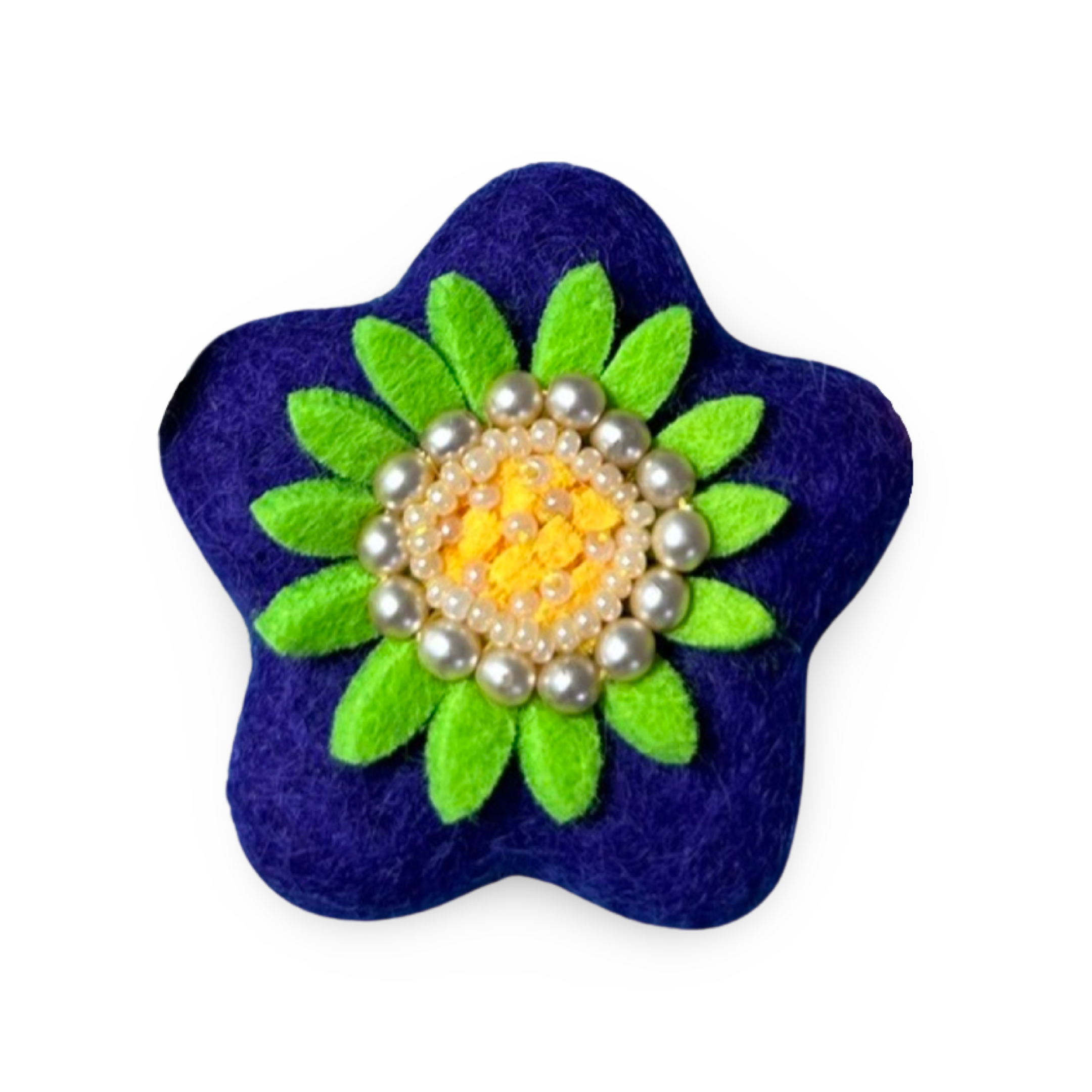 Spring Purple Flower - Personalised Pom Pom Dog Collar