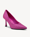 EternalPace Diamond Pointed Toe Heeled Pump - Hot Pink / US 10 | EU 41.5 | UK 8