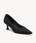 EternalPace Minimalist Stiletto Heeled Pump - Low Heeled - Black / US 6.5 | EU 37 | UK 4.5