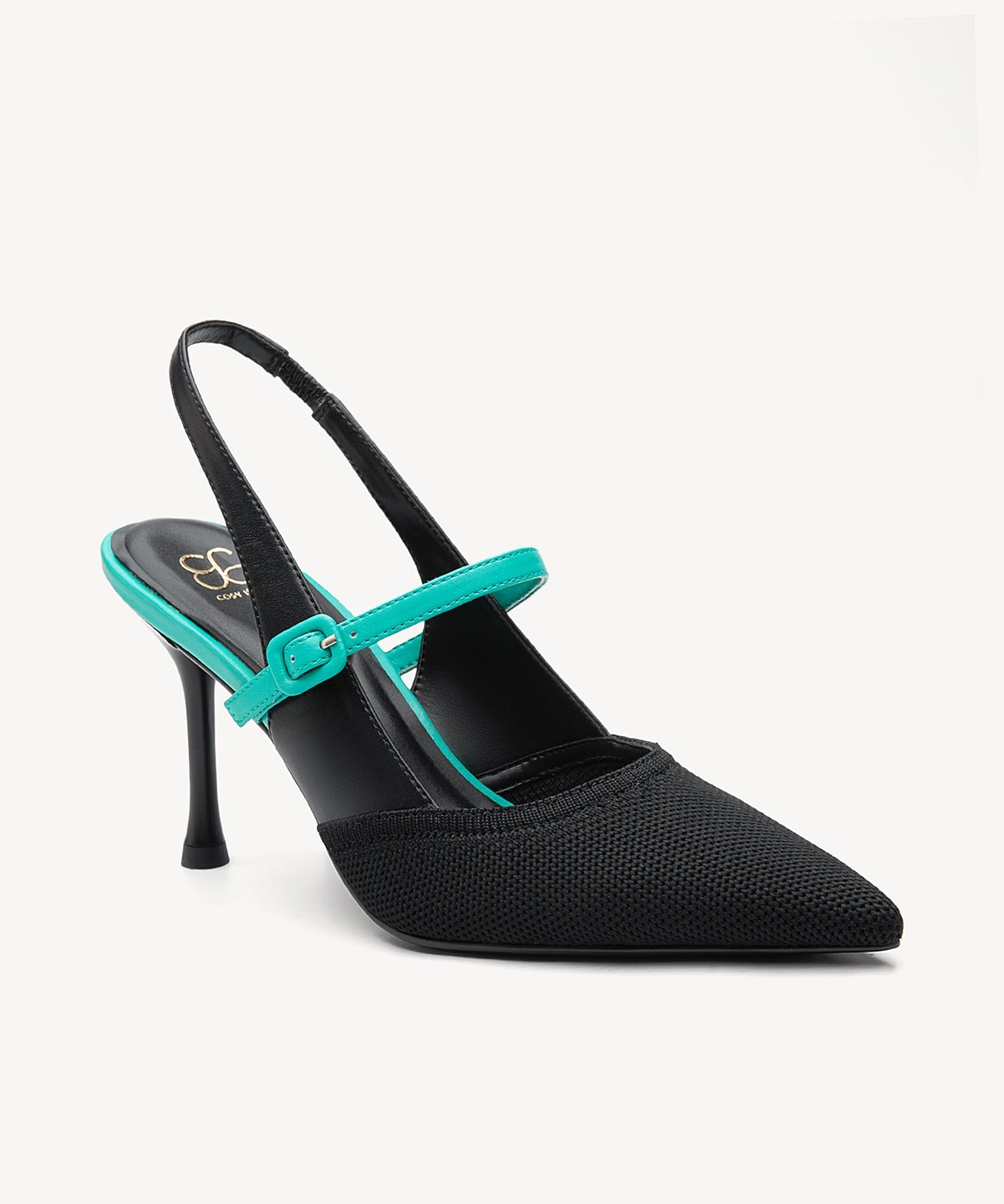 StrikeStep Elegant Stiletto Heeled Slingback - Black / US 6 | EU 36.5 | UK 4