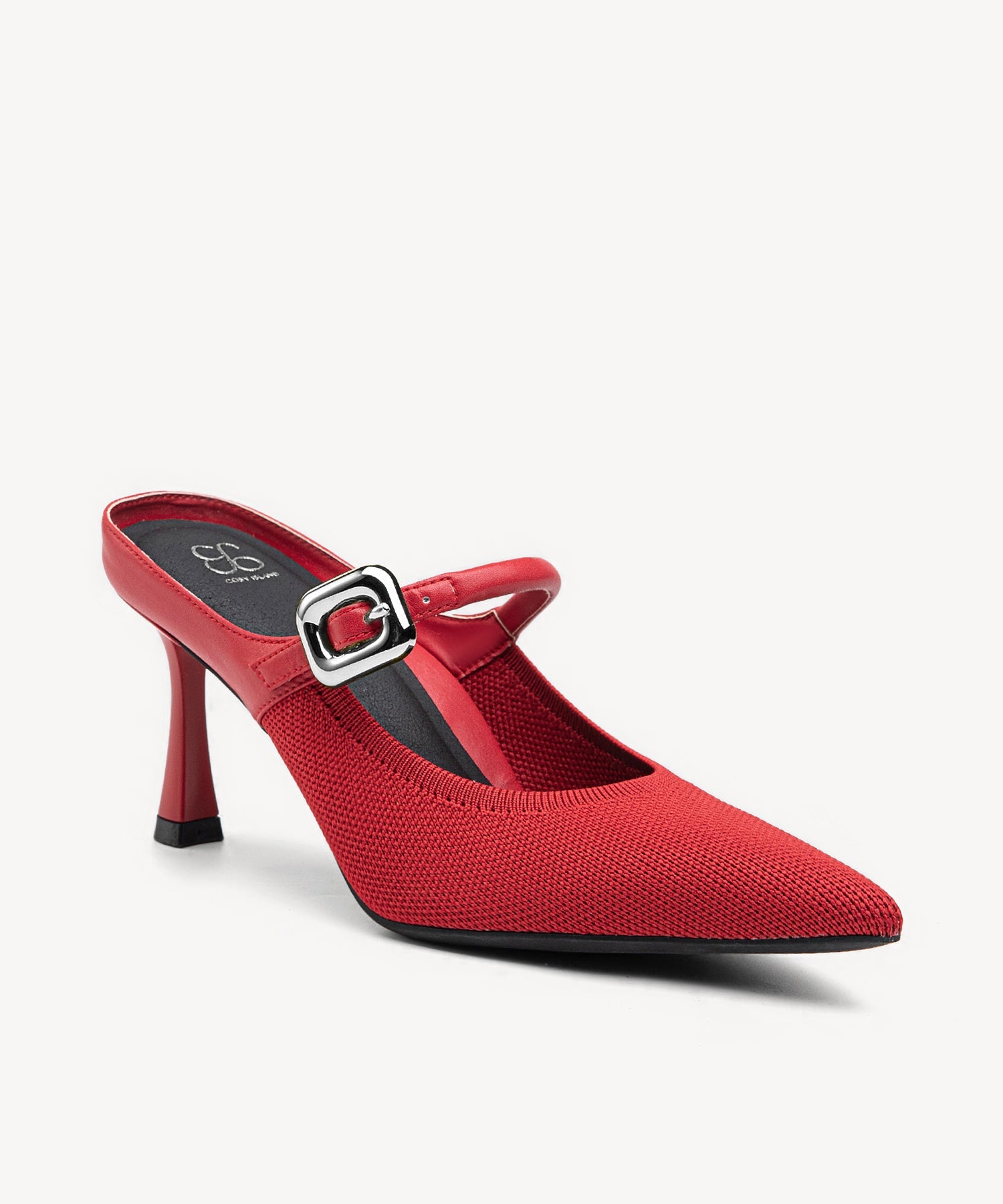 GraceLithe Pointed Toe Heeled Mule - 2X Arch Support - Red / US 8.5 | EU 39.5 | UK 6.5