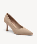 EternalPace Minimalist Stiletto Heeled Pump - 2X Wide - Apricot / US 8.5 | EU 39.5 | UK 6.5