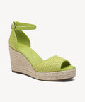Commute Espadrilles Round Toe Wedge Sandal - Acid Lime / US 5 | EU 35 | UK 3