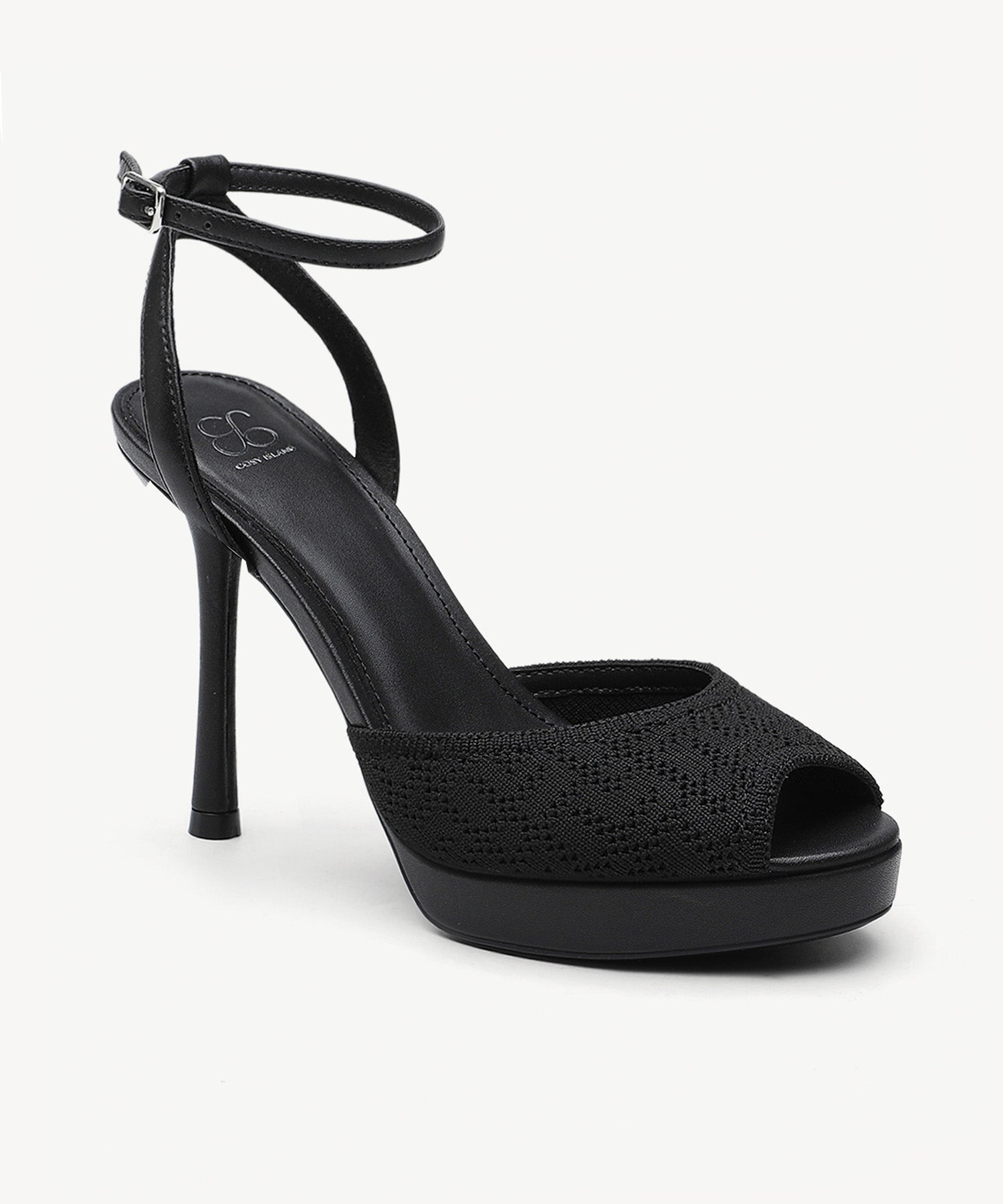 GlamStride Platform Stiletto Sandal - Black / US 9.5 | EU 41 | UK 7.5
