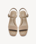 TerraLoft Square Toe Wedge Sandal