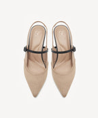 StrikeStep Elegant Stiletto Heeled Slingback - Low Heeled
