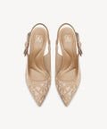 EverLush Bowknot Pointed Toe Heeled Slingback