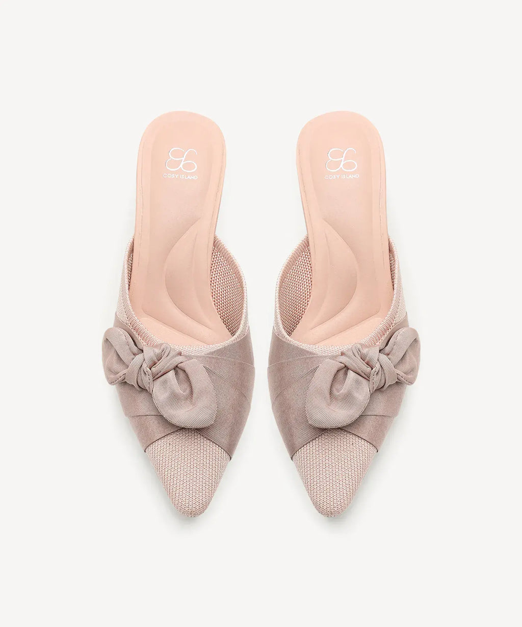 BelleKnot Pointed Toe Heeled Mule