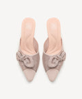 BelleKnot Pointed Toe Heeled Mule