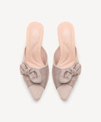 BelleKnot Pointed Toe Heeled Mule