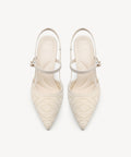 GlimmerLine Pointed Toe Stiletto Heeled Slingback