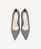 SerenKnit Pointed Toe Stiletto Heeled Pump