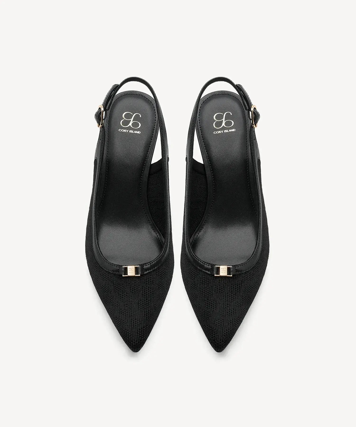 BreezeLift Pointed Toe Wedge Slingback