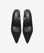 SoftBounce Pointed Toe Heeled Slingback