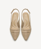 LineWeave Kitten Pointed Toe Heeled Slingback