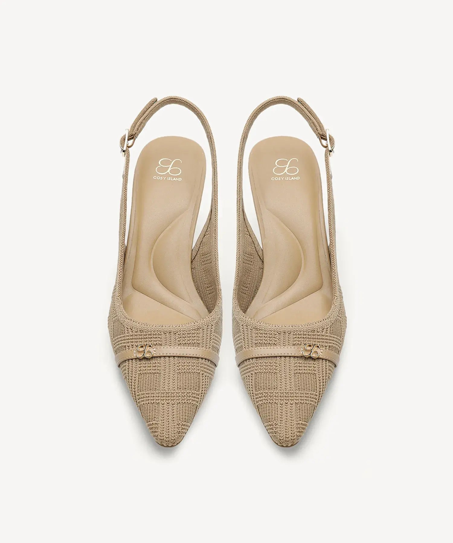 LineWeave Kitten Pointed Toe Heeled Slingback