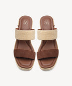 CrestWedge Double Strap Espadrilles Sandal