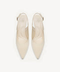 Elegant Ligne Pointed Toe Heeled Slingback