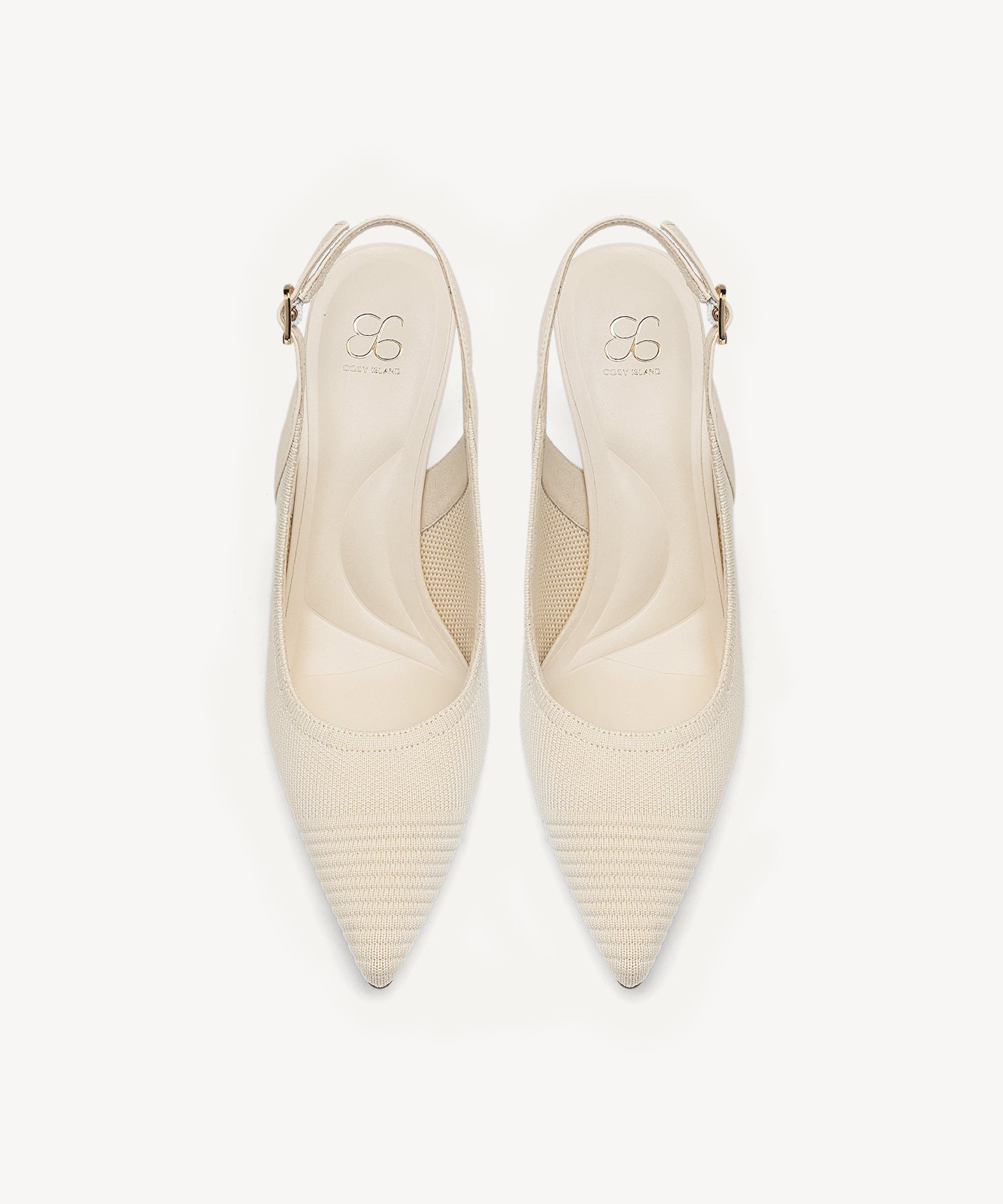 Elegant Ligne Pointed Toe Heeled Slingback