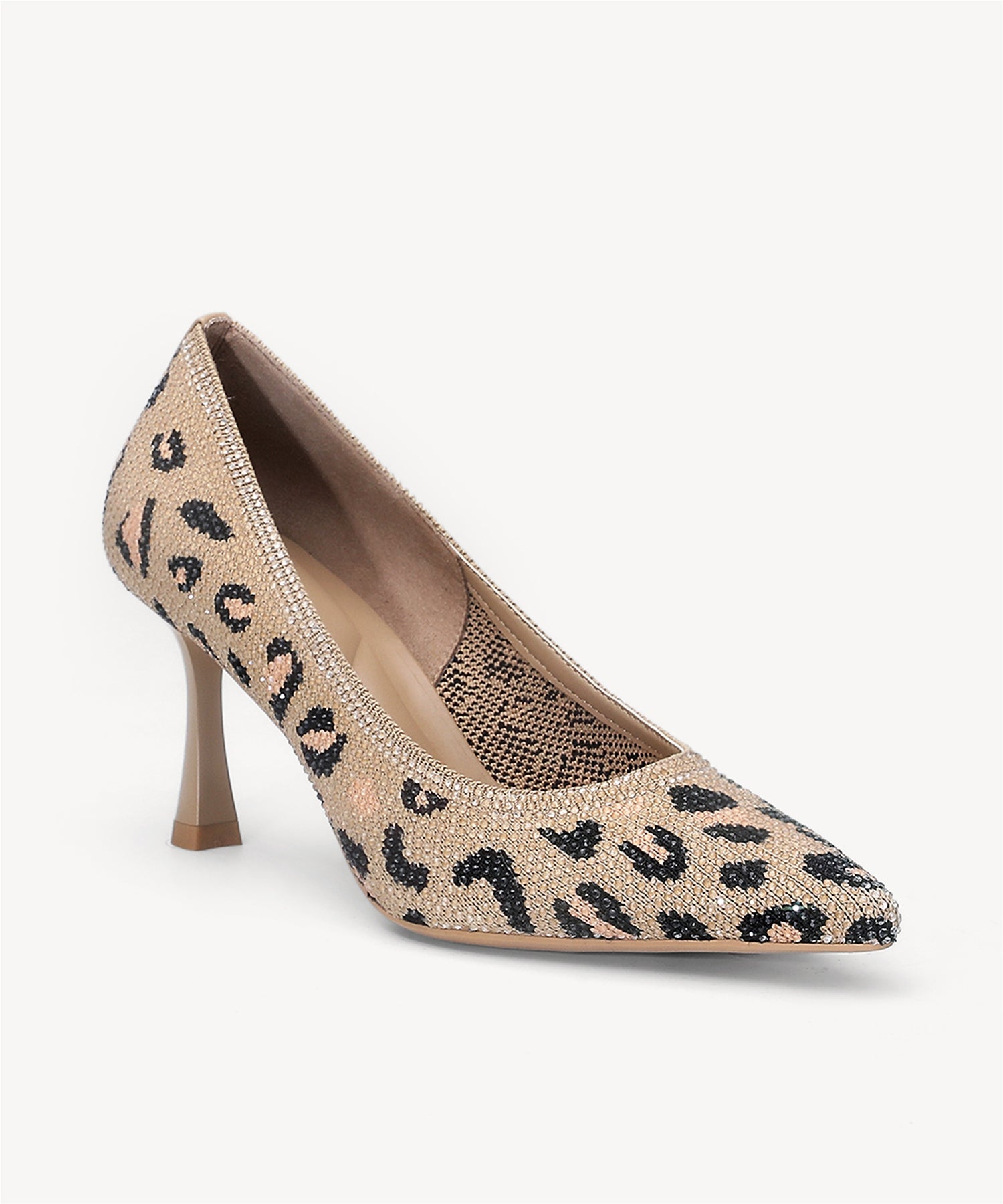 EternalPace Diamond Pointed Toe Heeled Pump - Leopard / US 9 | EU 40 | UK 7