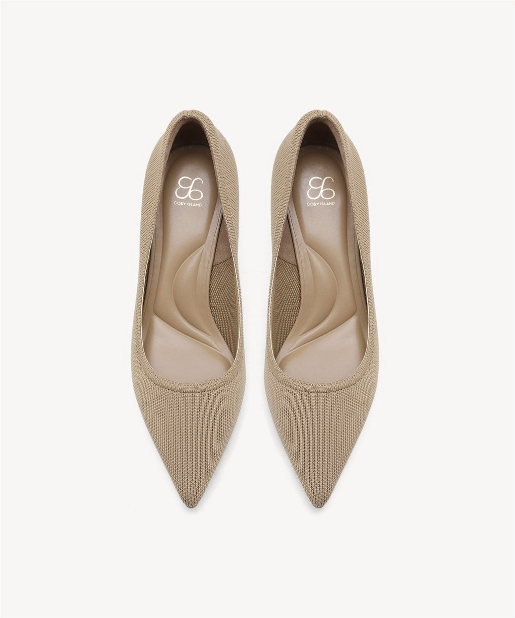 EternalPace Minimalist Stiletto Heeled Pump - Low Heeled