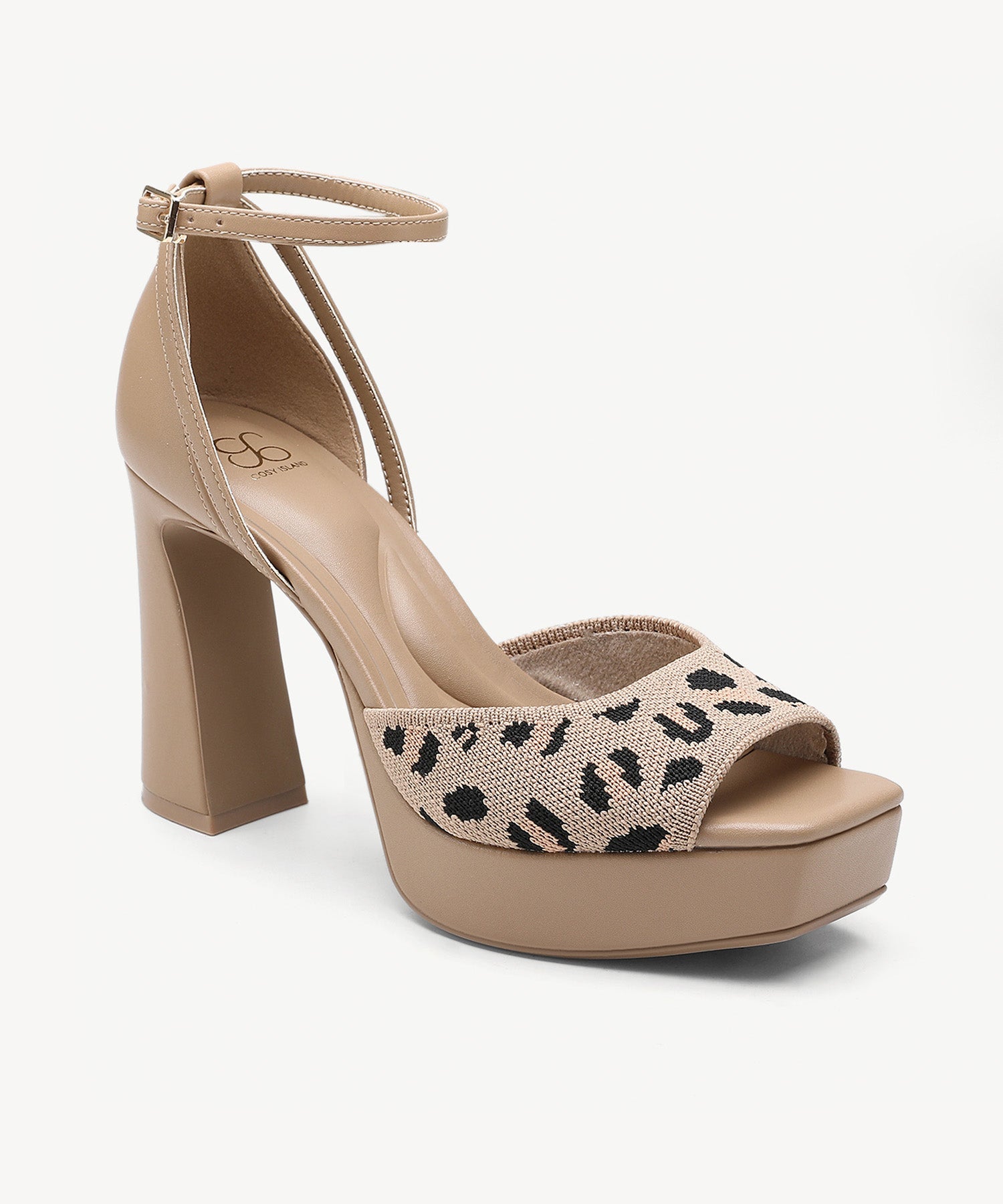Chic Strapped Platform Block Heel Sandal - Leopard / US 9.5 | EU 41 | UK 7.5