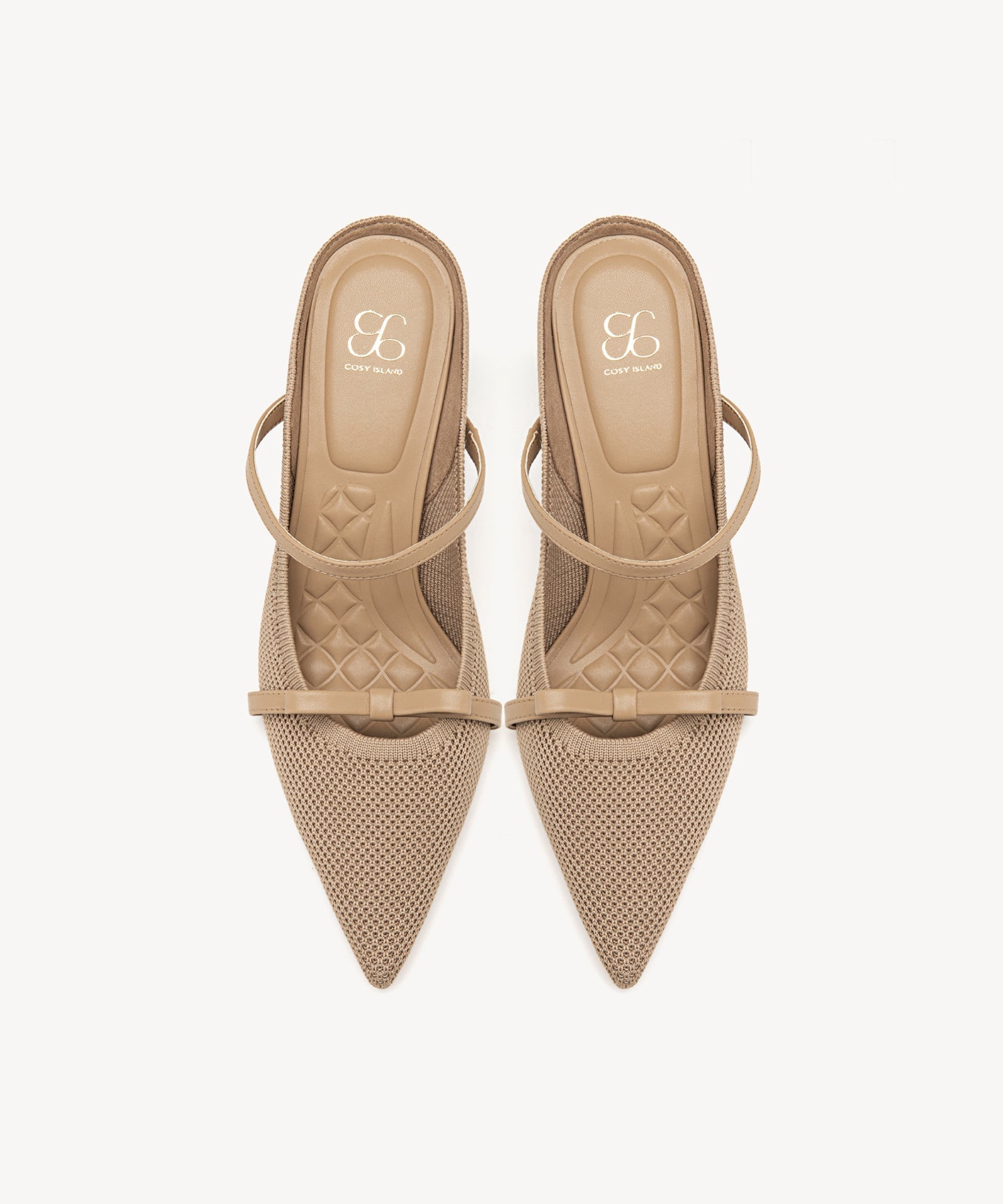 Elegant Bow Pointed Toe Heeled Mule