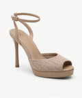 GlamStride Platform Stiletto Sandal - Apricot / US 9.5 | EU 41 | UK 7.5