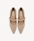 EternalPace Removable Strap Pointed Toe Heeled Pump