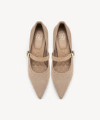 EternalPace Removable Strap Pointed Toe Heeled Pump