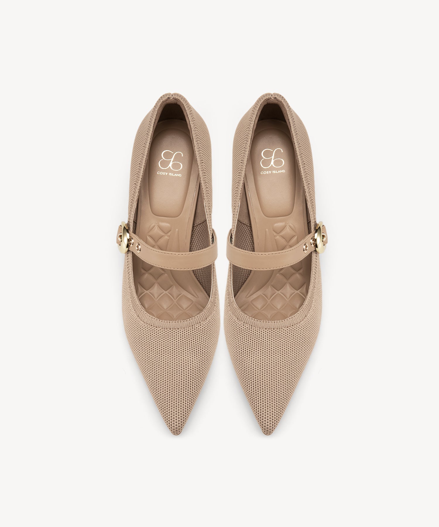 EternalPace Removable Strap Pointed Toe Heeled Pump