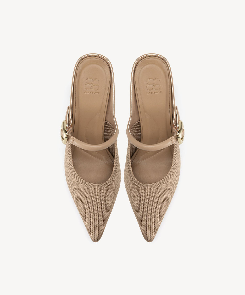 GraceLithe Pointed Toe Heeled Mule - 2X Wide