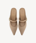 GraceLithe Pointed Toe Heeled Mule - 2X Wide