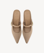 GraceLithe Pointed Toe Heeled Mule - 2X Wide