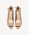 PowerWalk Peep-toe Heeled Pump